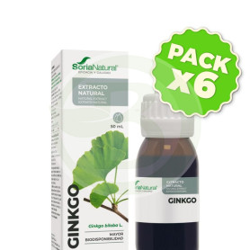 Pack 6x Extracto De Ginkgo 50Ml Soria Natural