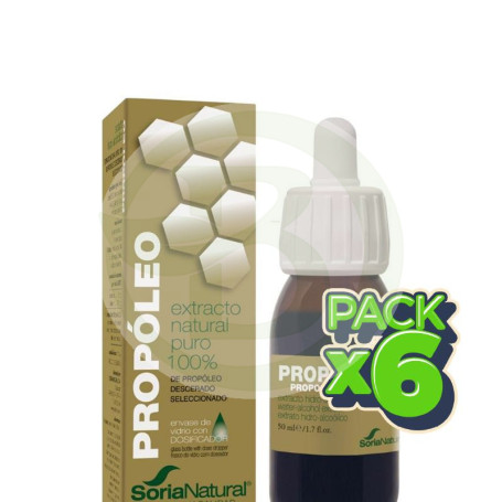 Pack 6x Extracto De Propóleo Hidroalcohólico 50Ml Soria Natural