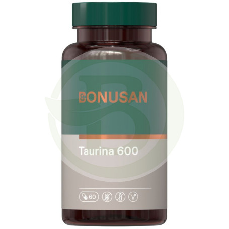 Taurina 600Mg. 60 Cápsulas Bonusan Taurina 600Mg. 60 Cápsulas Bonusan