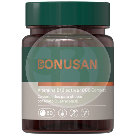 Vitamina B12 Activa 1000Mcg 60 Comprimidos Bonusan