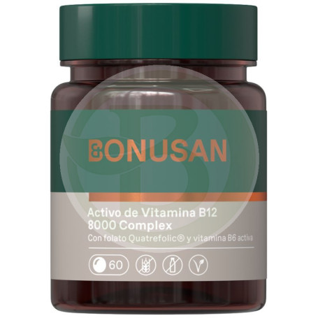 Vitamina B12 Activa 8000Mcg 60 Comprimidos Bonusan