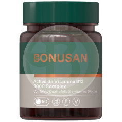Vitamina B12 Activa 8000Mcg 60 Comprimidos Bonusan