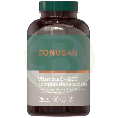 Vitamina C-1000 Complejo Ascorbatos 180 Comprimidos Bonusan