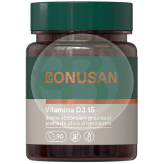 Vitamina D3 15Mcg/600UI 90 Cápsulas Bonusan