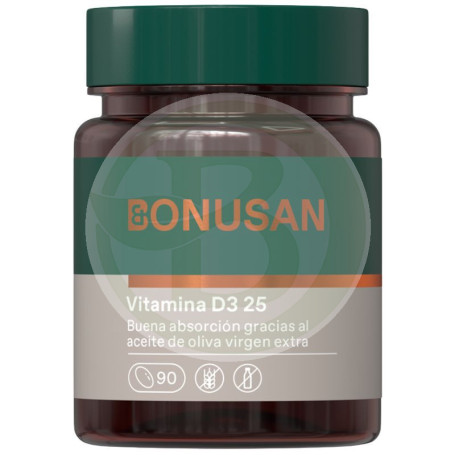 Vitamina D3 25Mcg/1000UI 90 Cápsulas Bonusan