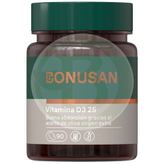 Vitamina D3 25Mcg/1000UI 90 Cápsulas Bonusan