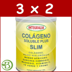 Pack 3x2 Colágeno Soluble Plus Slim Sabor Neutro 300G Integralia