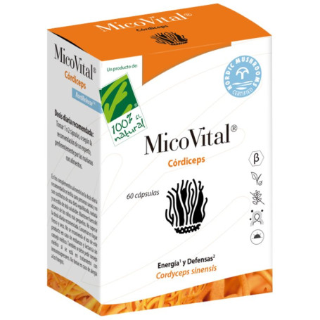 Micovital Cordiceps 60 Capsulas 100% Natural
