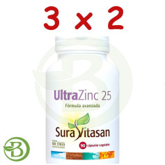 Pack 3x2 Ultra Zinc 25 90 Capsulas Sura Vitasan