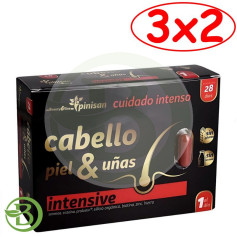 Pack 3x2 Cabello, Piel y Uñas Intensive Beautyline 28 Cápsulas Pinisan