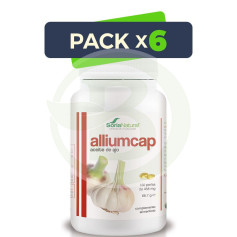 Pack 6x Aceite de Ajo 150 Perlas Soria Natural