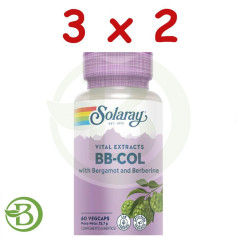 Pack 3x2 Bb-Col (Bergamota y Berberina) 60 Cápsulas Solaray