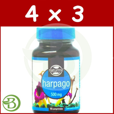 Pack 4x3 Harpago 90 Comprimidos Naturmil