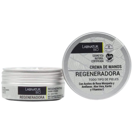 Crema De Manos Regeneradora 50Ml Labnatur Bio Crema De Manos Regeneradora 50Ml Labnatur Bio
