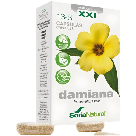 Damiana 30 Cápsulas Soria Natural
