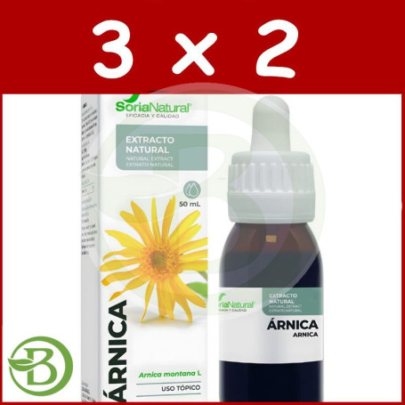 Pack 3x2 Extracto De Árnica 50Ml Soria Natural Pack 3x2 Extracto De Árnica 50Ml Soria Natural