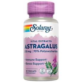 Astragalus Extracto De Raíz 200Mg 30 Cápsulas Vegetales Solaray