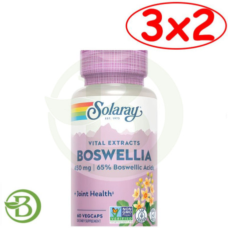 Pack 3x2 Boswelia 450Mg 60 Cápsulas Vegetales Solaray