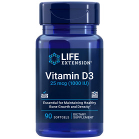 Vitamina D3 25Mcg 1000Ui 90 Perlas Life Extension