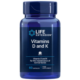 Vitaminas D y K 60 Cápsulas Life Extension