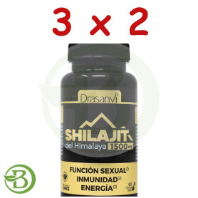 Pack 3x2 Shilajit del Himalaya 60 Cápsulas Drasanvi