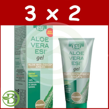 Pack 3x2 Gel De Aloe Vera con Aceite De Argán 200Ml Esi