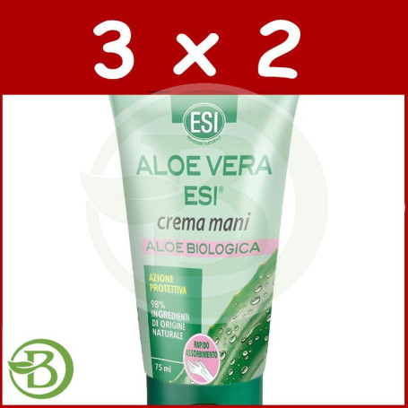 Pack 3x2 Crema De Manos De Aloe Vera 75Ml Esi
