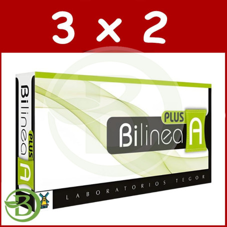 Pack 3x2 Bilinea Plus a 40 Capsulas Tegor