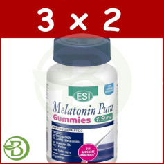 Pack 3x2 Melatonin Pura 1,9Mg Gummies 60 Gominolas Esi