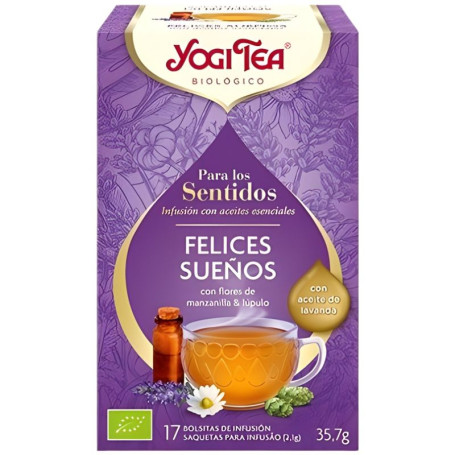 Para los Sentidos Felices Sueños 17 Filtros Yogi Tea