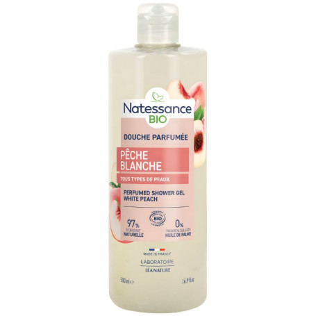 Gel De Ducha Melocotón Blanco 500Ml Natessance