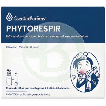Phytorespir 30Ml. con Inhaladores Esential Aroms