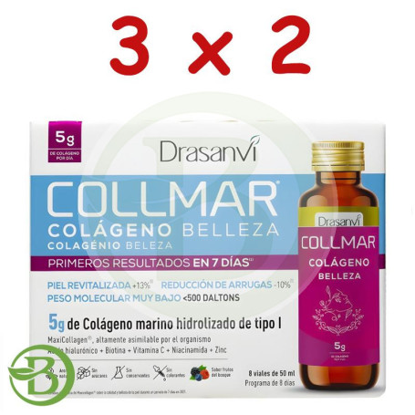 Pack 3x2 Collmar Bebible Belleza Sabor Frutos Bosque 8 Viales Drasanvi