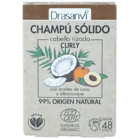 Champú Sólido Cabello Rizado Cosmos Organic Bio 80G Drasanvi