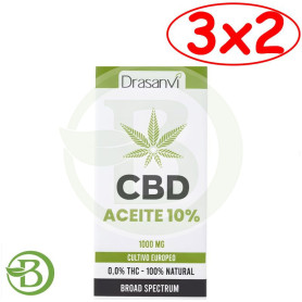 Pack 3x2 Aceite De Cbd Broad Spectrum 10% 10Ml Drasanvi