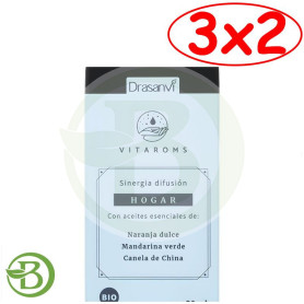 Pack 3x2 Sinergia Difusión Hogar Bio 30Ml Vitaroms Drasanvi