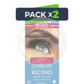 Pack 2x Aceite De Ricino Bio Pestañas y Cejas 100Ml Drasanvi