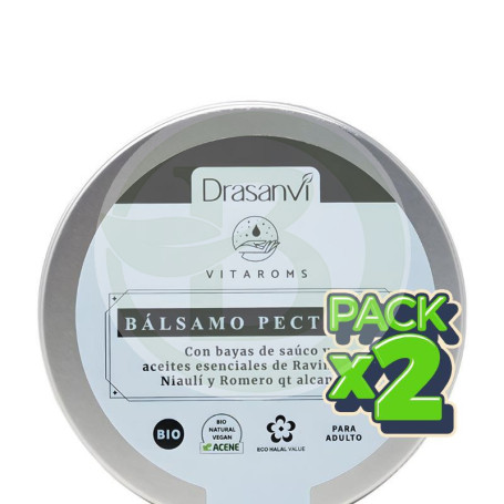 Pack 2x Bálsamo Pectoral para Adultos Bio 75Ml Drasanvi