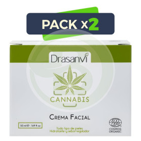 Pack 2x Crema Facial Cannabis Bio 50Ml Drasanvi
