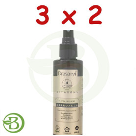 Pack 3x2 Spray Corporal De Citronela Vitaroms 150Ml Drasanvi