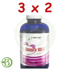 Pack 3x2 Onagra 1000 180 Perlas Ergonat