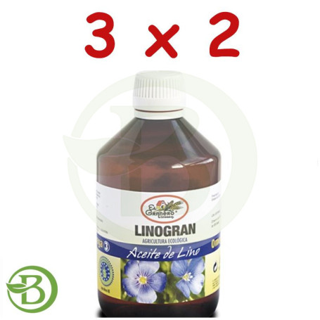 Pack 3x2 Linogran (Aceite de Lino) BIO 500Ml. El Granero