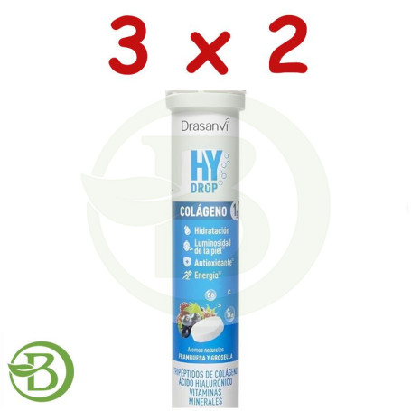Pack 3x2 Hydrop Electrolitos Grosella y Frambuesa 18 Comprimidos Drasanvi