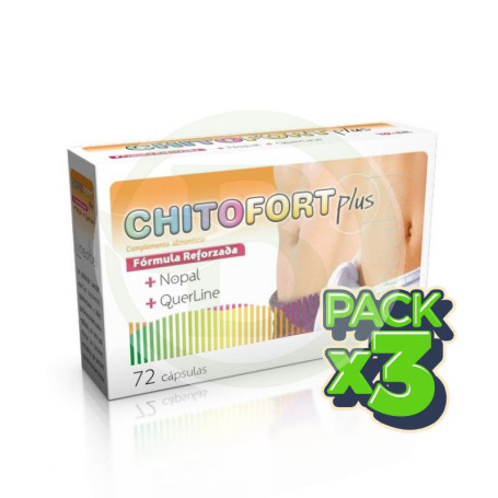 Pack 3x Chitofort Plus 72 Cápsulas Tongil