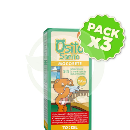 Pack 3x Osito Sanito Mocosete 150Ml. Tongil