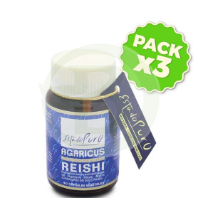 Pack 3x Agaricus Reishi 40 Cápsulas Estado Puro