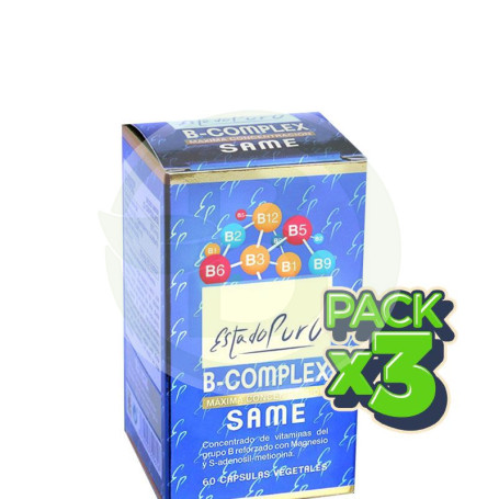 Pack 3x B-Complex Same 60 Capsulas Vegetales Estado Puro