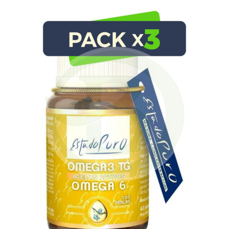 Pack 3x Omega 3 Tg - Omega 6 100 Perlas Estado Puro - Tongil