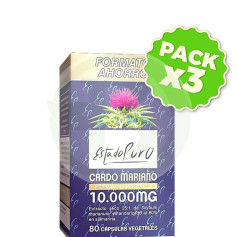 Pack 3x Cardo Mariano 10.000 Mg 80 Cápsulas Vegetales Estado Puro - Tongil
