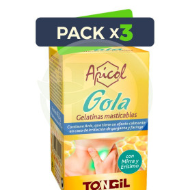 Pack 3x Apicol Gola Plus 24 Perlas Tongil